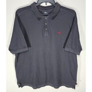 Tommy Bahama Supima‎ Polo Grey XL Short Sleeves